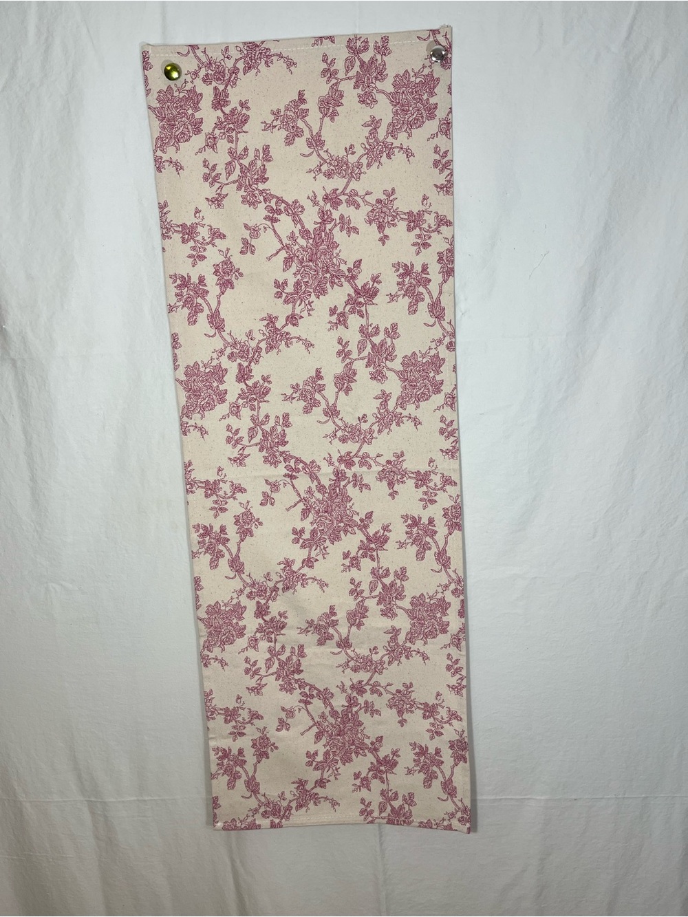 Floral Pink Toile Runner